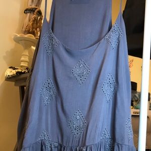 Gray tone, lined blouse/tank. L/XL